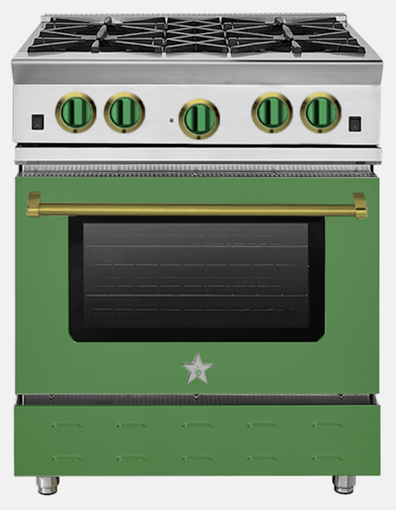 blue star range 30 rnb series custom green Laurel Home