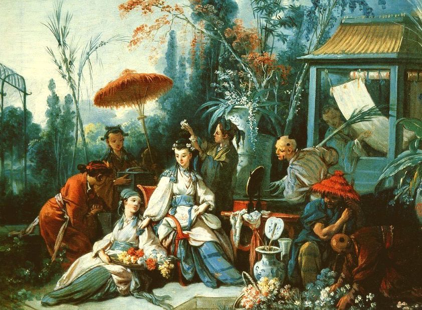 chinoiserie chic Francois Boucher, The Chinese Garden