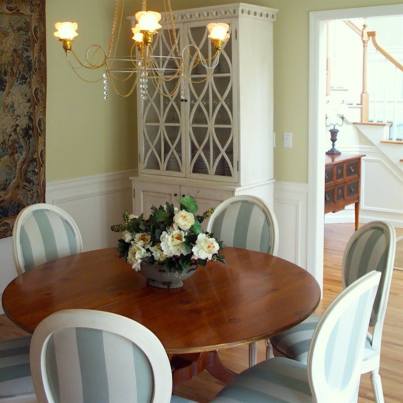 Round Dining Room Tables Baker Table Young Traditional Dining Room Laurel Home