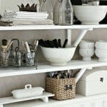 Freshen Your Home for the New Year  | kitchen shelf styling