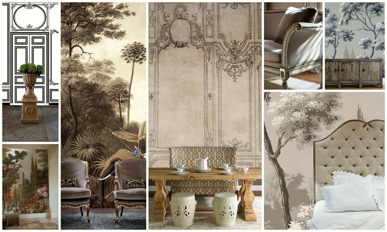 Grisaille Murals-Wallpapers-Art-Screens part II | Laurel Home