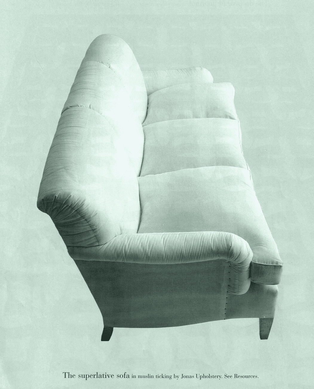 Jonas Upholstery - custom high-end sofa - Interior Design Business Practices