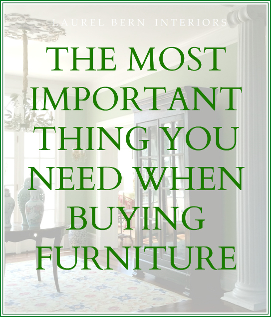 important buying furniture - most common decorating mistake