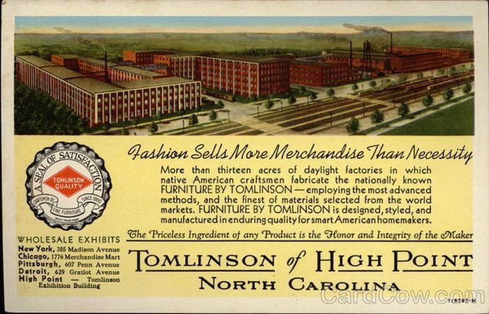 Tomlinson Furniture Factory High Point, NC
