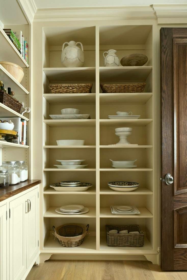 murphy-co.design open shelves give a lighter look in a kitchen