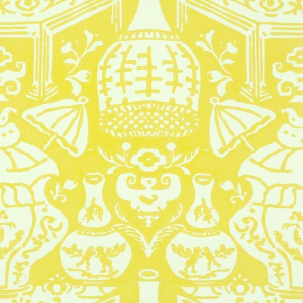 the_vase_wallpaper_yellow_Clarence_House_David_Hicks