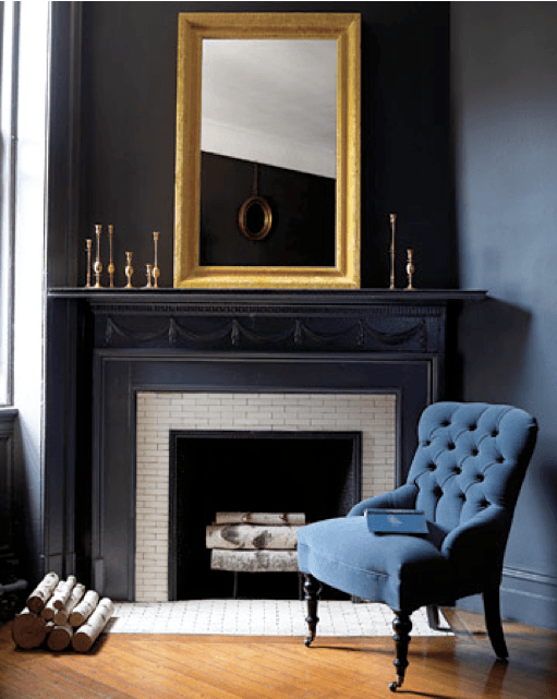 black-fireplace-mantels