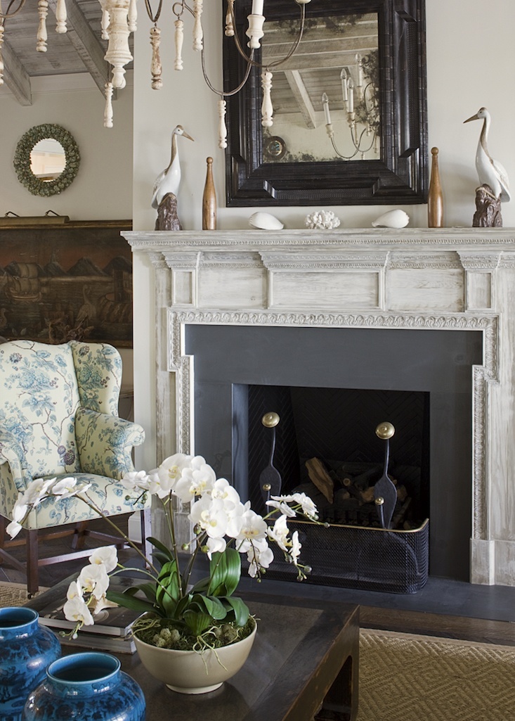 Smouldering Y Fireplace Mantels To Heat Up Your Night Laurel Home - What Colour To Paint A Fireplace Surround