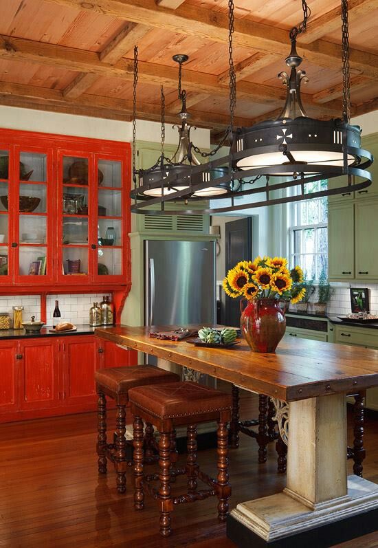 color-red-kitchen-cabinet