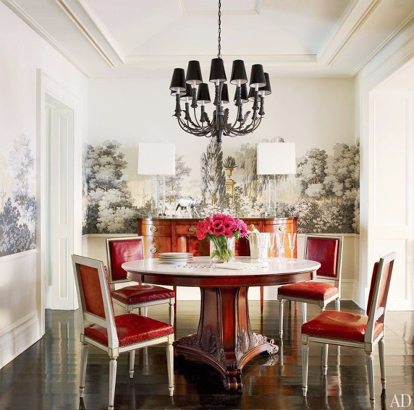 The Color Red A Misconception And How, Antique Dining Room Table With Modern Chairs