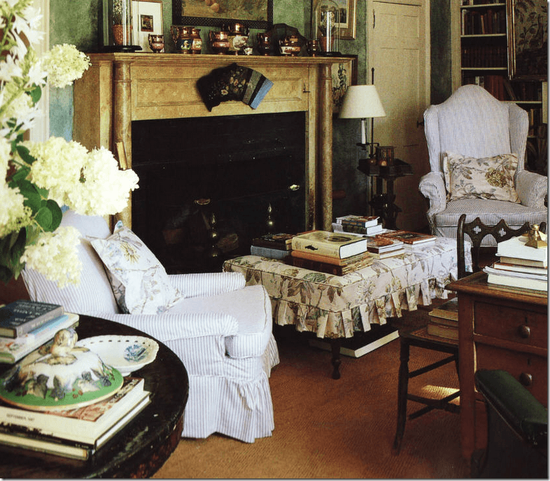 Bunny Williams Chintz living room