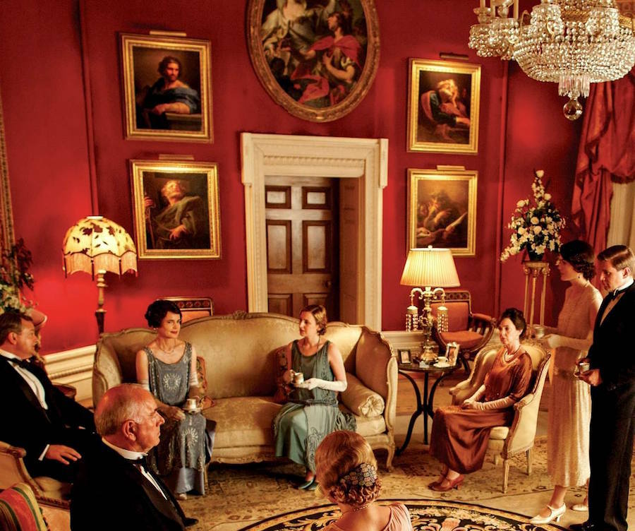 Downton Abbey Red Walls Parlor Laurel Home