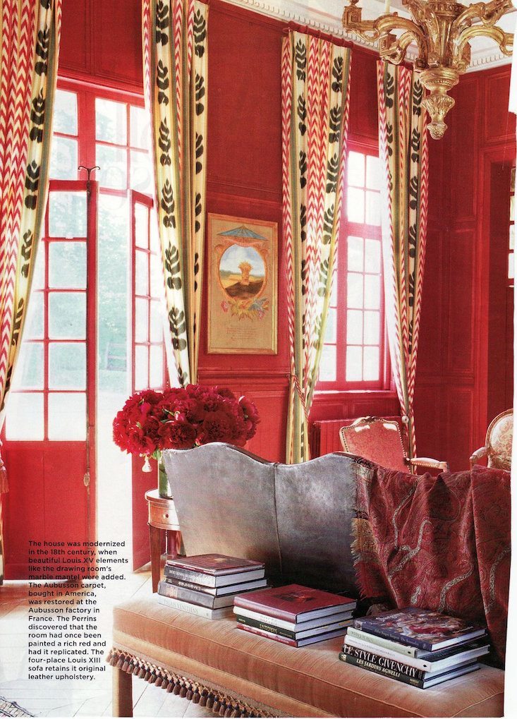 red-sally-perrin-house-beautiful - red paint colors