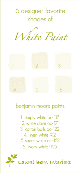 6 white-paint colors