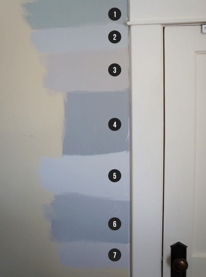 too many color-swatches - home painting mistakes