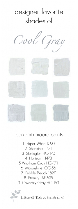 Best Benjamin Moore Cool Gray Paint Colors