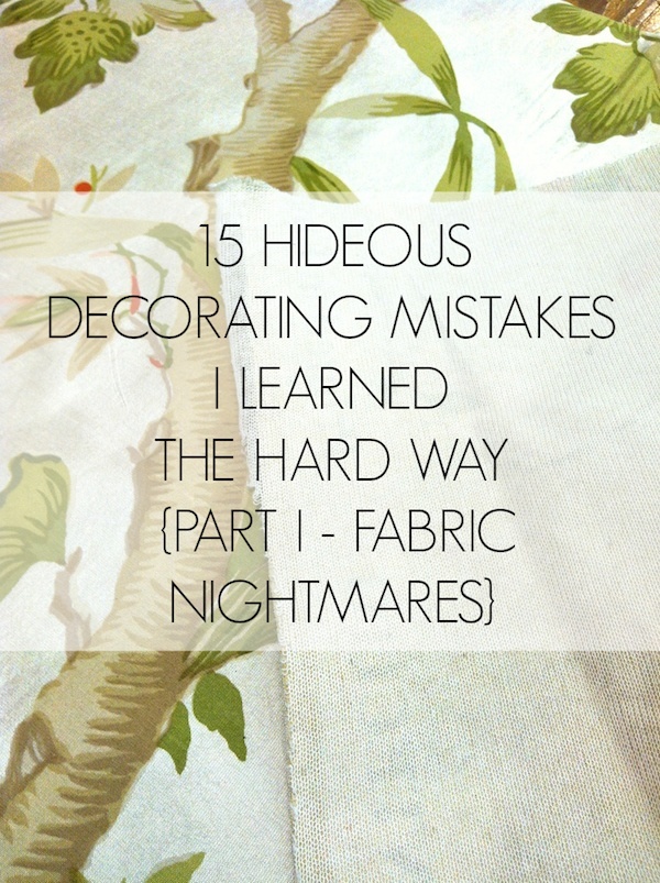 Knit backed fabric 15 hideous interior decorating mistakes