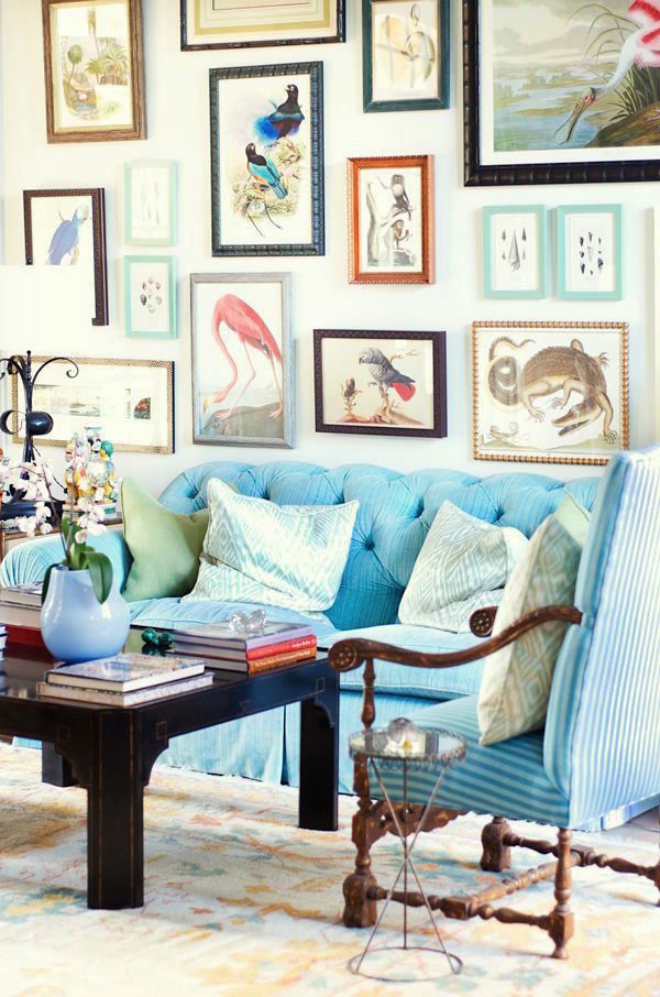 thous-swell-eclectic-gallery-wall-at-the-beach