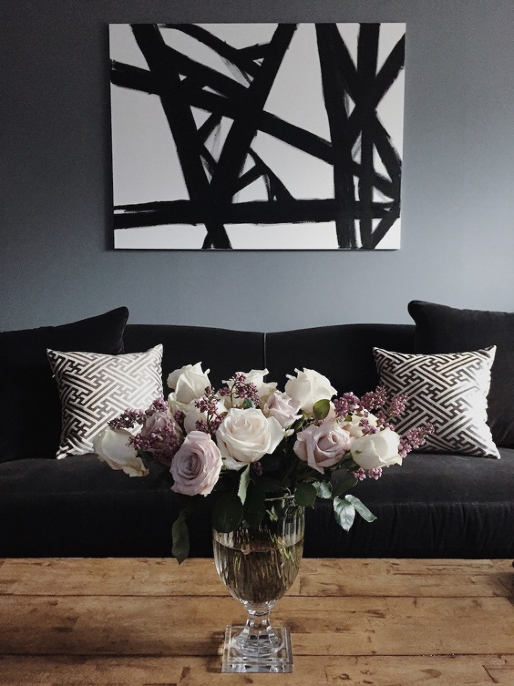 tara sharma photography graphic black and white abstract art lavender roses