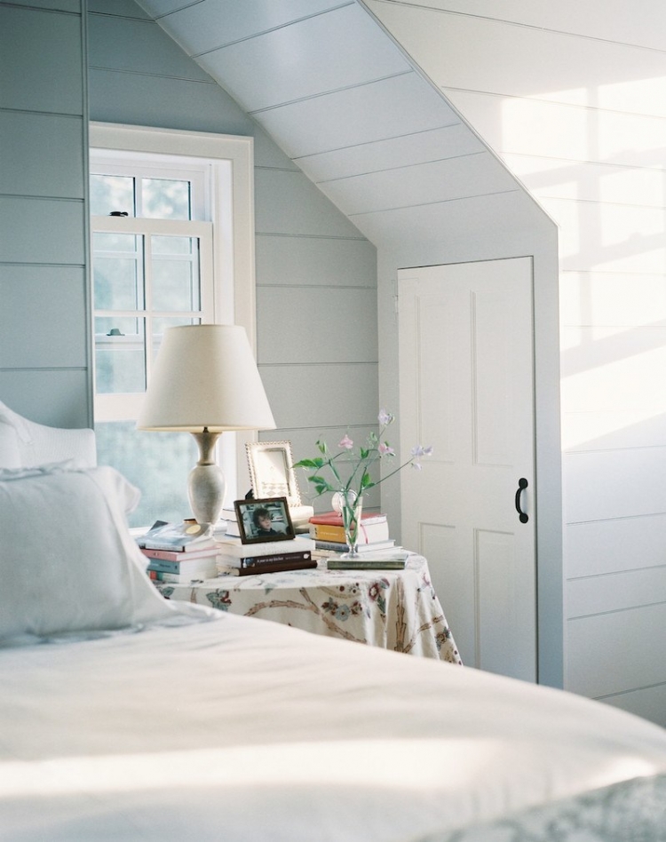 best light blue wall colors - bedroom by Deborah Needleman via Lonny