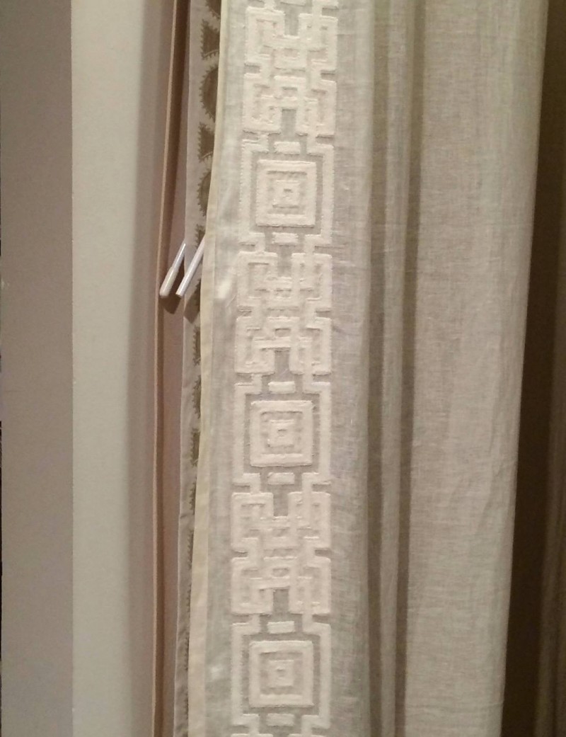 Linen Fabric Drapery Trim Laurel Home