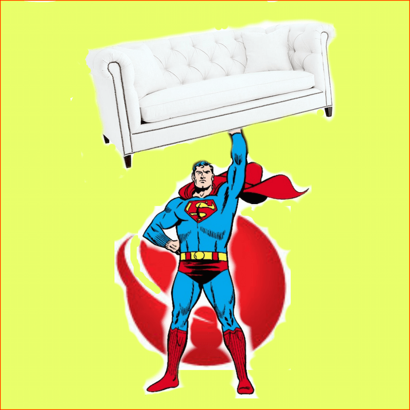 super-man-protecting-sofa - Crypton - performance fabrics