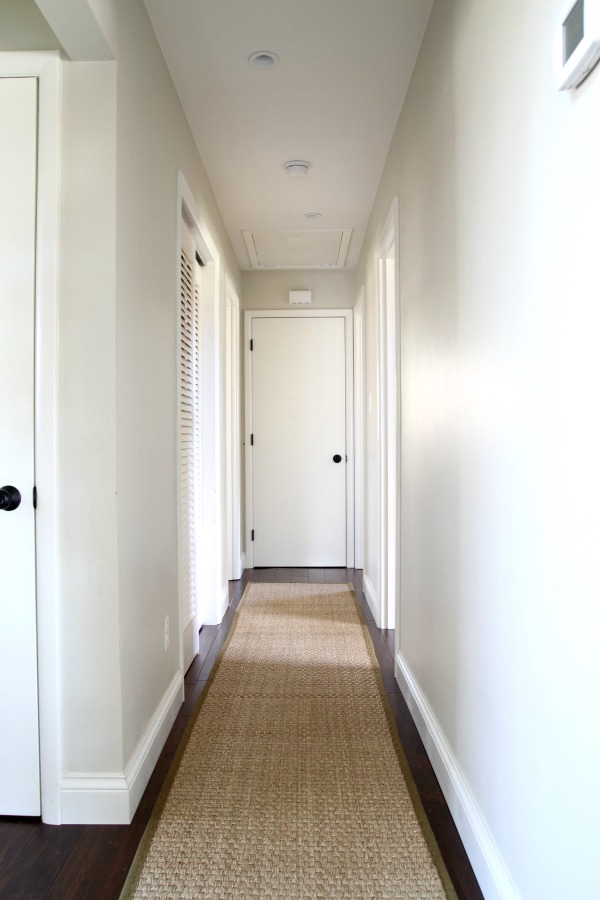 Entryway Decor and Wallpapered Ceiling - A Beautiful Mess