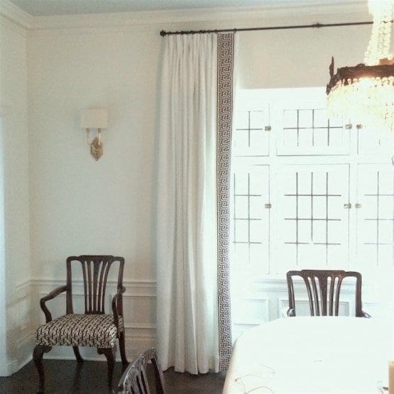 Bronxville dining room professional window treatments