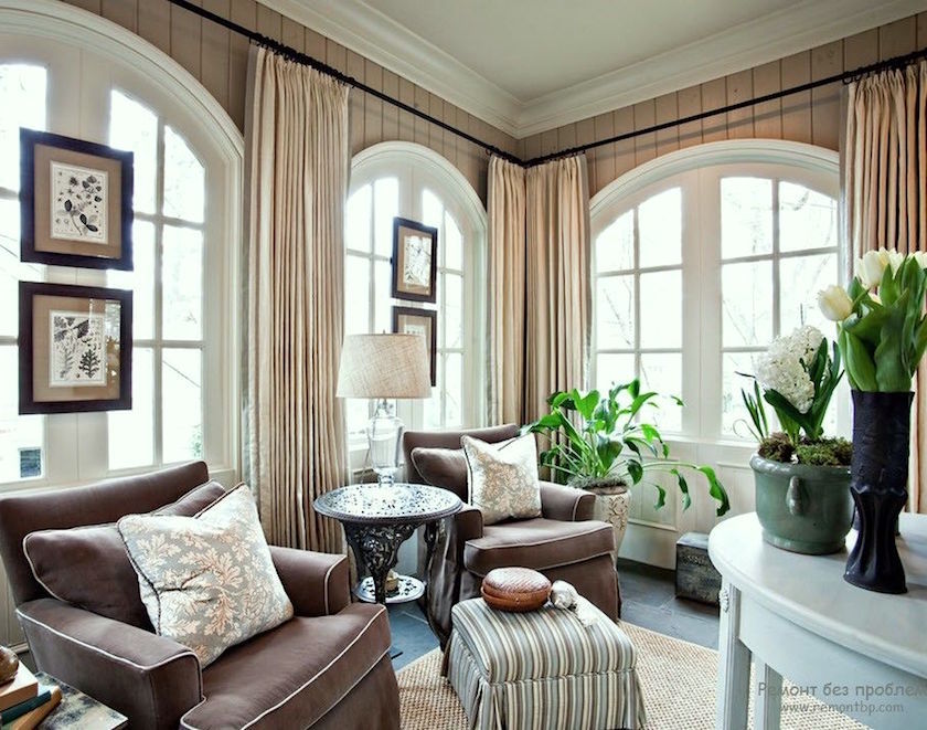 Difficult Windows Window Treatment, Curtains For Arched French Doors