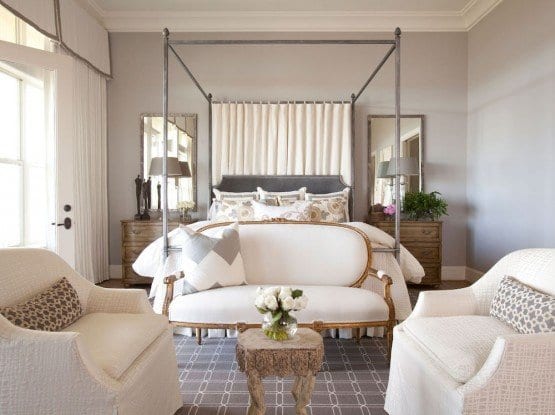 Julie Dodson Interior Design Bedroom, Mirrors Above Night Tables