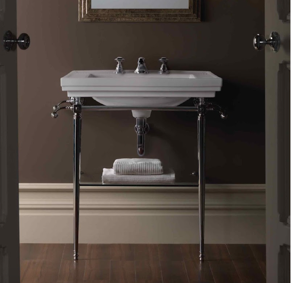 C Bros Console Sink Powder Room Laurel Home C Bros Console Sink Powder Room