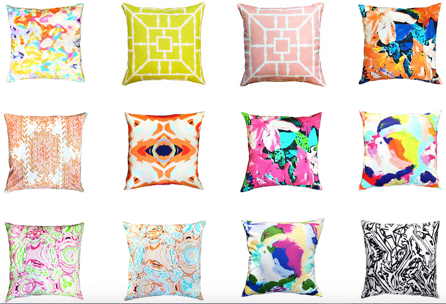the blush label pillows