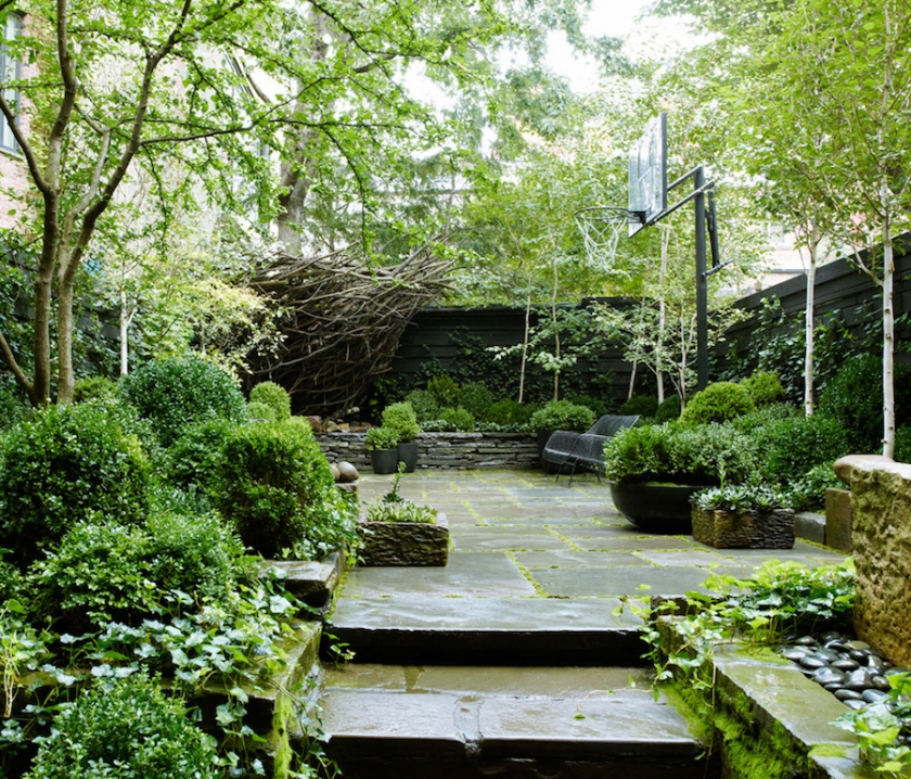 Julianne Moore NYC Garden