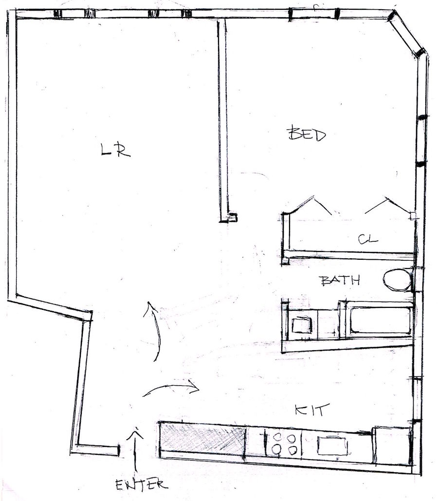 one - bedroom - bad apartment remodel
