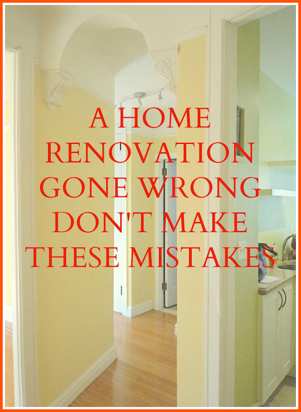 home renovation gone wrong - apartment remodel