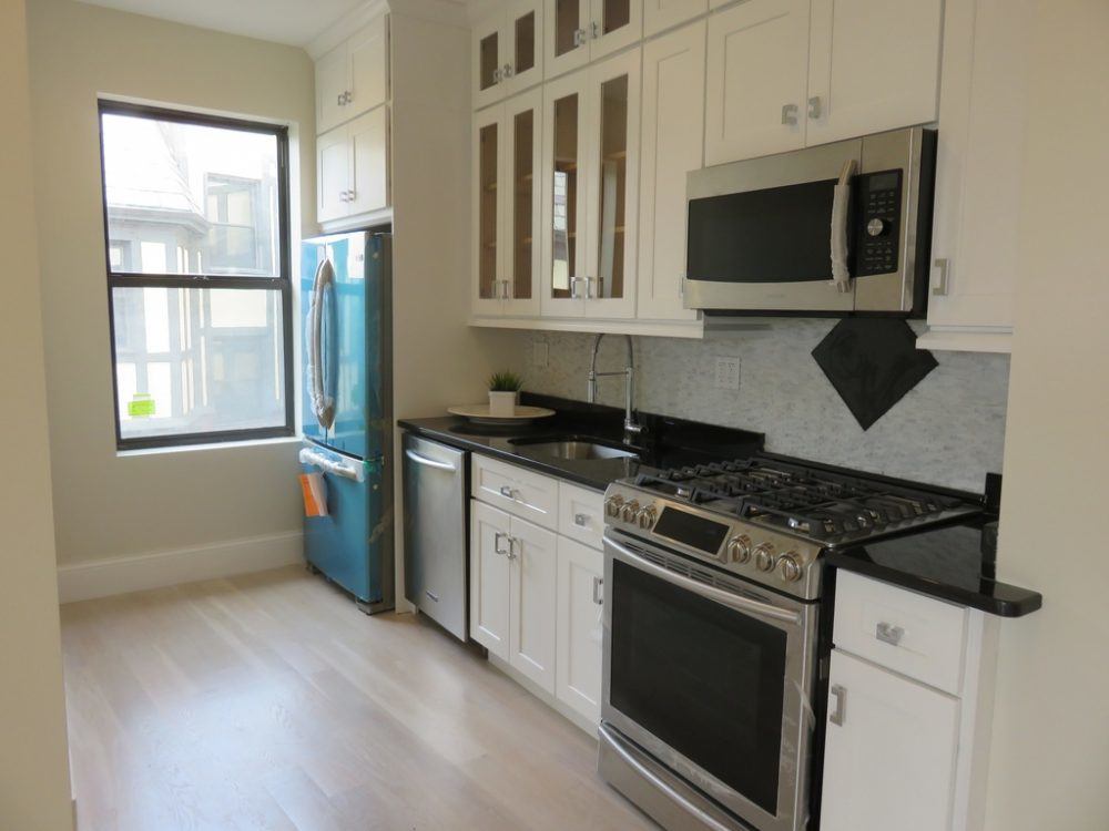open concept kitchen - bad apartment remodel