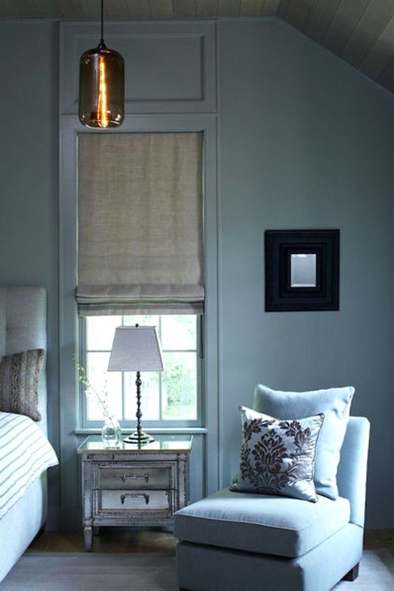 Farrow And Ball Blue Gray Walls And Trim The Same Color Laurel Home