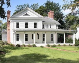 Greek Revival Farmouse. These windows are ideal for any kind of window treament including window shades.