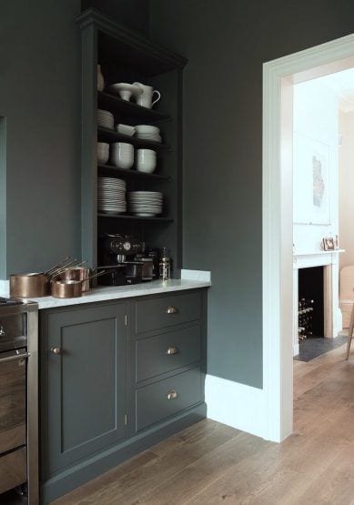 deVOL- dark gray green kitchen