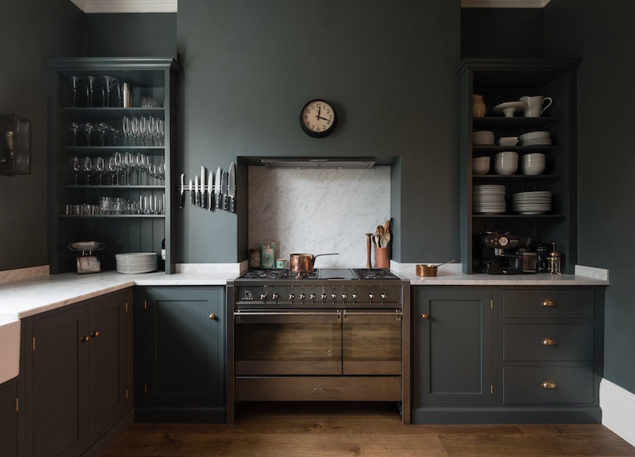 12 Farrow and Ball Kitchen Cabinet Colors - For the perfect English Kitchen - Looks like Down Pipe