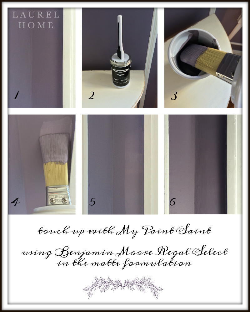 touch up paint sheen with my paint saint and benjamin moore regal select matte