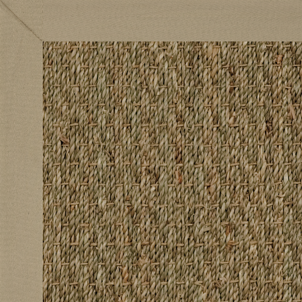 fibreworks seagrass with fabric border