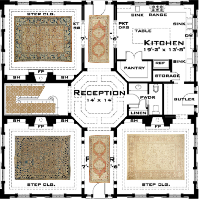 4 square area rugs open concept classical home