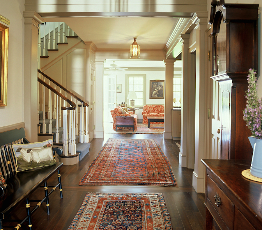 area rugs in a traditional home - Gast Architects