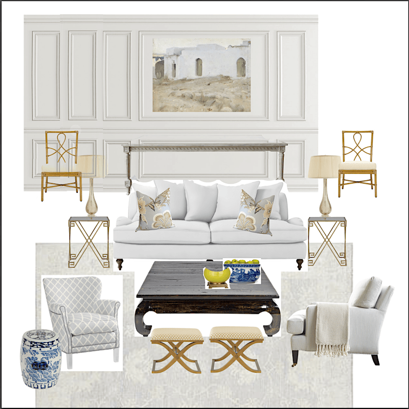 classic gray living room