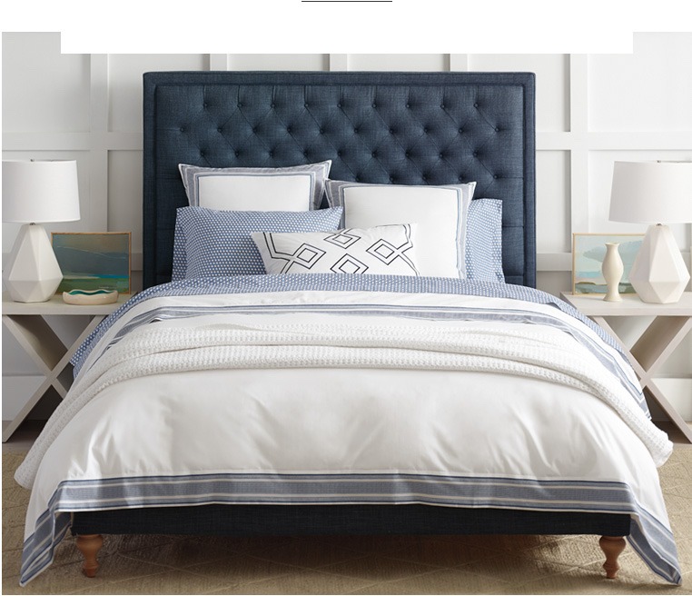 Serena and Lily Tufted Bed - bedroom decor