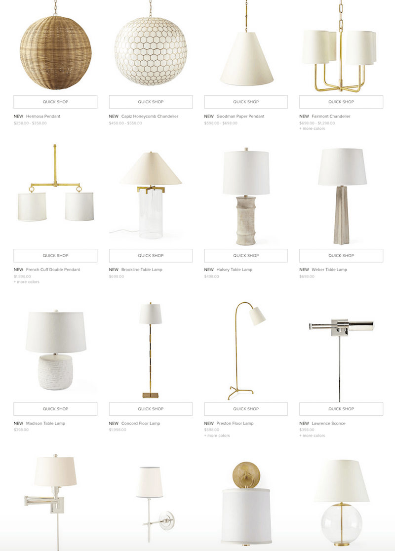 Serena And Lily Lighting Laurel Home, Serena And Lily Table Lamps