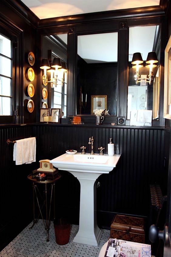 Dark Bathrooms - Here's What You Need To Know - Laurel Home %