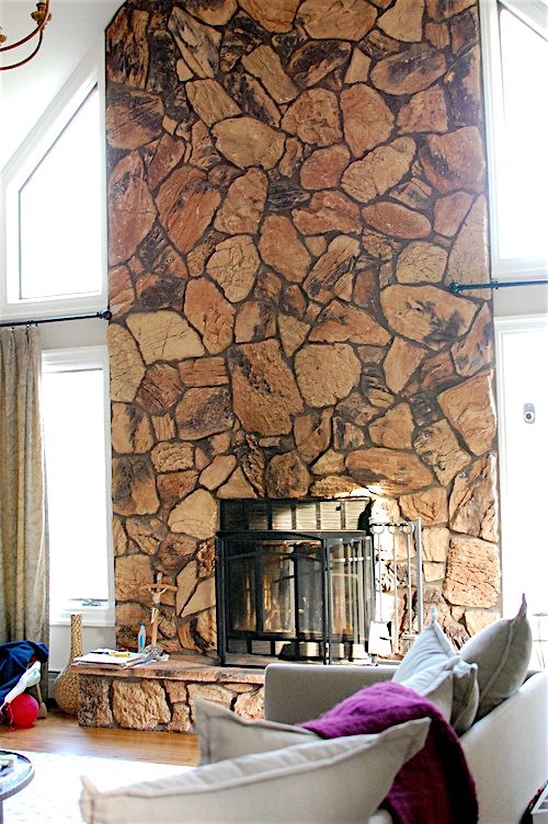 I Need Help For My Ugly Stone Fireplace Can I Paint It Laurel Home