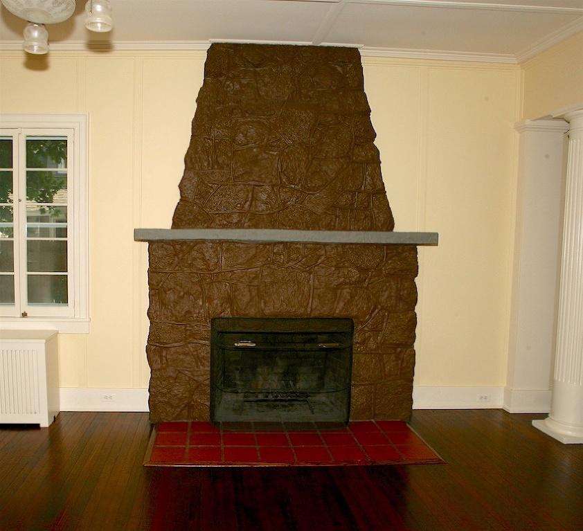 gorilla dung ugly stone fireplace(pp w842 h767)
